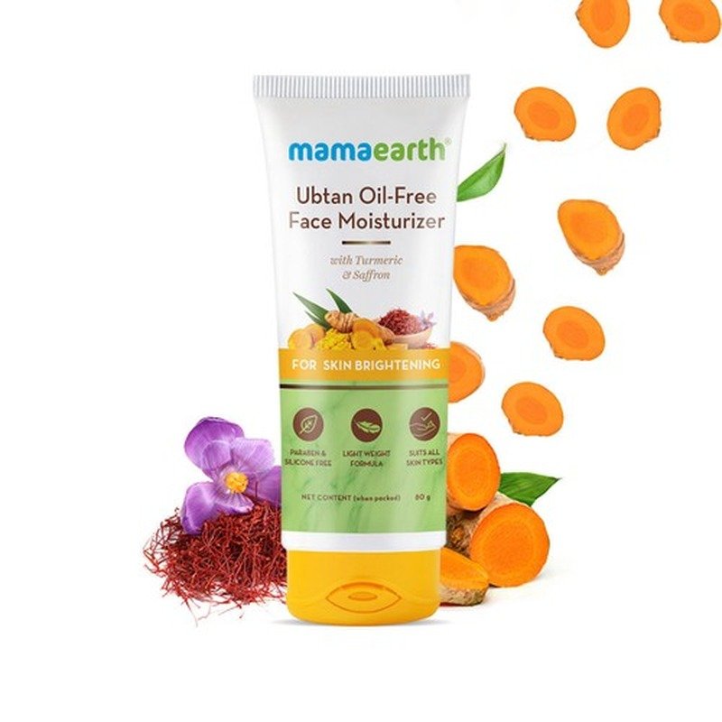 Mamaearth Ubtan Oil-Free Face Moisturizer with Turmeric & Saffron 80 ml - Emart Skincare Bangladesh