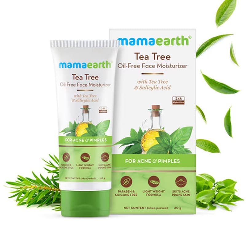 Mamaearth Tea Tree Oil-Free Face Moisturizer 80g - Emart Skincare Bangladesh
