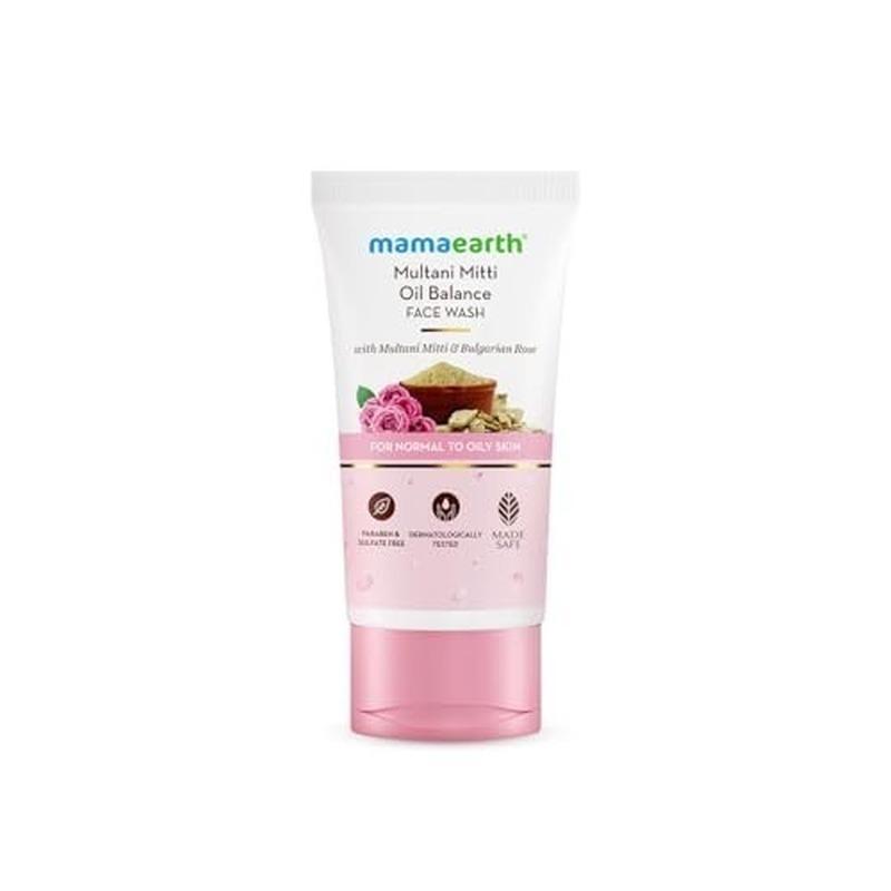 Mamaearth Multani Mitti Oil Balance Face Wash 100ml - Emart Skincare Bangladesh