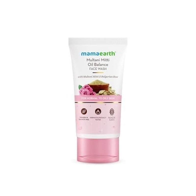 Mamaearth Multani Mitti Oil Balance Face Wash 100ml face cleanser or face wash price in Bangladesh at Emart
