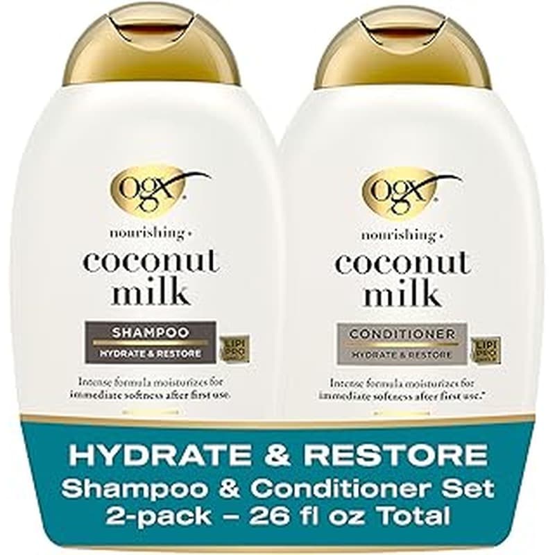 OGX Nourishing Plus Coconut Milk Shampoo 385ml - Emart Skincare Bangladesh
