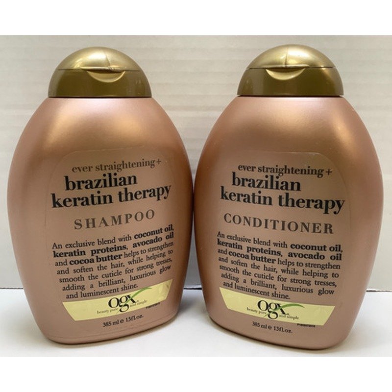 OGX Brazilian Keratin Smooth Shampoo 385ml - Emart Skincare Bangladesh