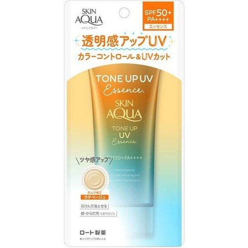 Skin Aqua Tone Up UV Essence Latte Beige 80g - Emart Skincare Bangladesh