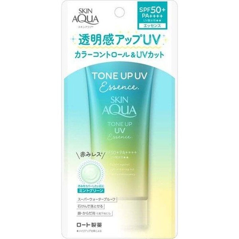 Skin Aqua Tone Up UV Essence SPF50+ PA++++ 80g Mint - Emart Skincare Bangladesh