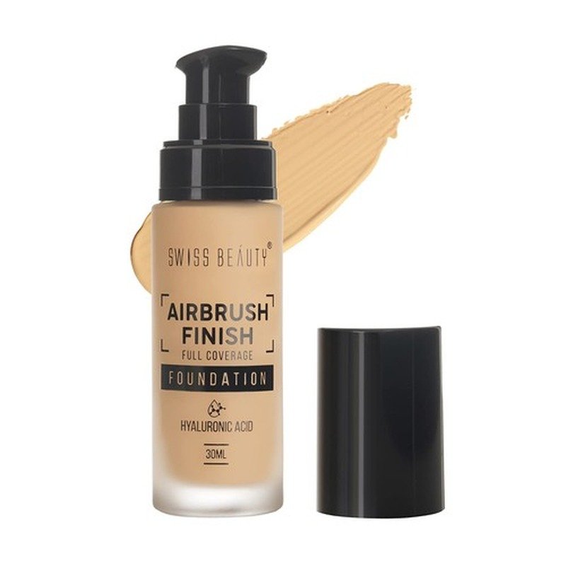 Swiss Beauty Airbrush Finish Foundation Fair Ivory SB-512 - Emart Skincare Bangladesh