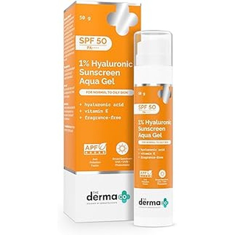 The Derma CO 1% Hyaluronic Tinted Sunscreen Gel for Broad Spectrum Protection 50g (30/09/2026) - Emart Skincare Bangladesh