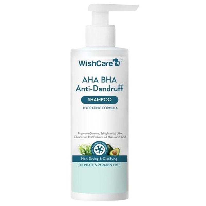 Wishcare AHA BHA Anti-Dandruff Shampoo 250ml - Emart Skincare Bangladesh
