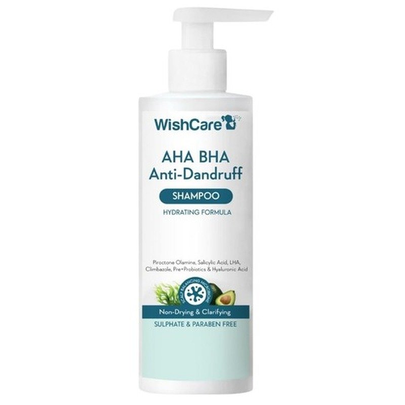 Wishcare AHA BHA Anti-Dandruff Shampoo 250ml - Emart Skincare Bangladesh