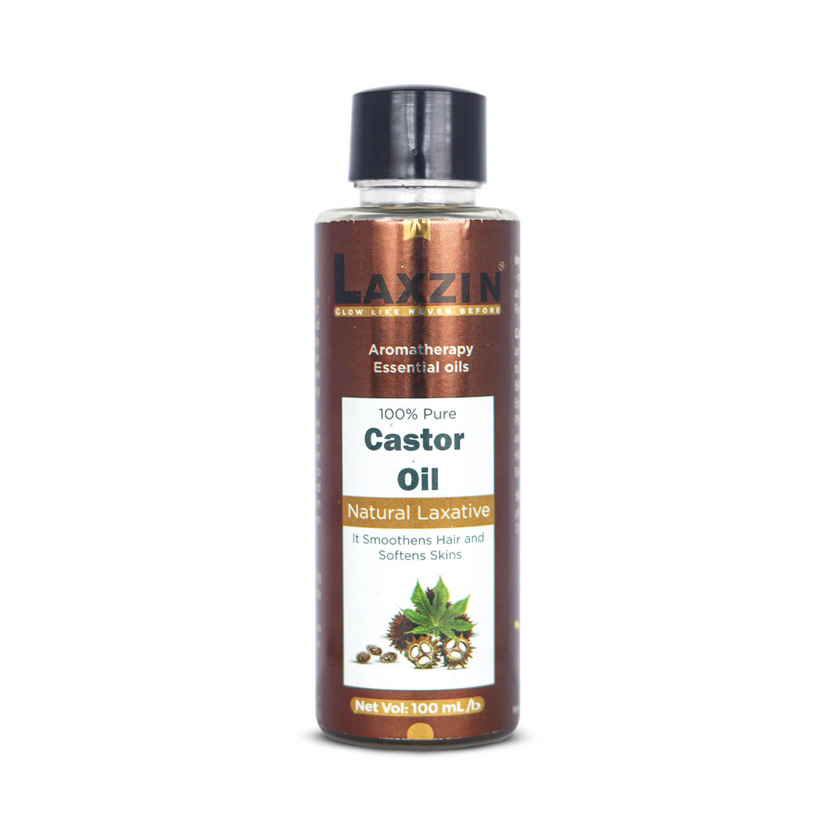 Laxzin 100% Pure Cold Pressed & Hexane Free castor Oil 100ml - Emart Skincare Bangladesh