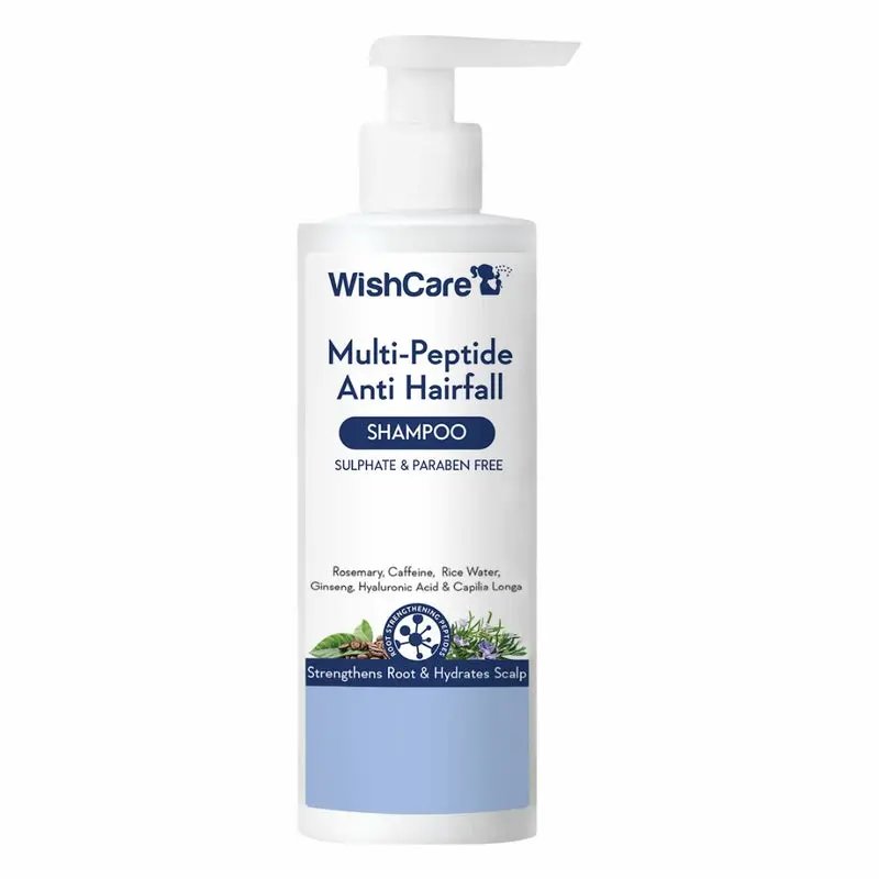 WishCare Multi Peptide Anti Hairfall Shampoo 250ml - Emart Skincare Bangladesh