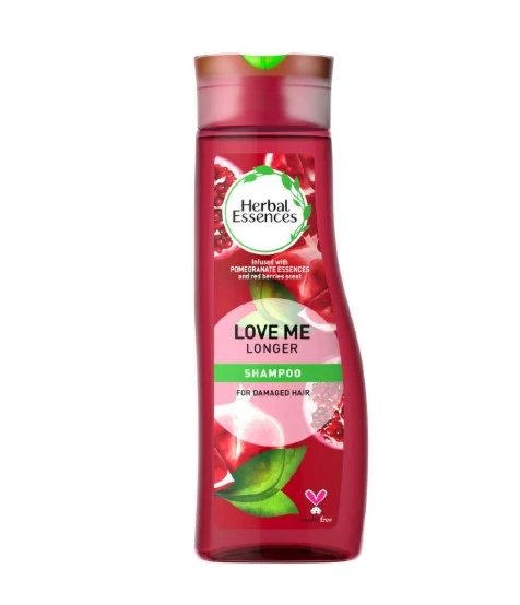 Herbal Essences Shampoo Love Me Longer Pomegranate Red Berries Scent 400ml - Emart Skincare Bangladesh