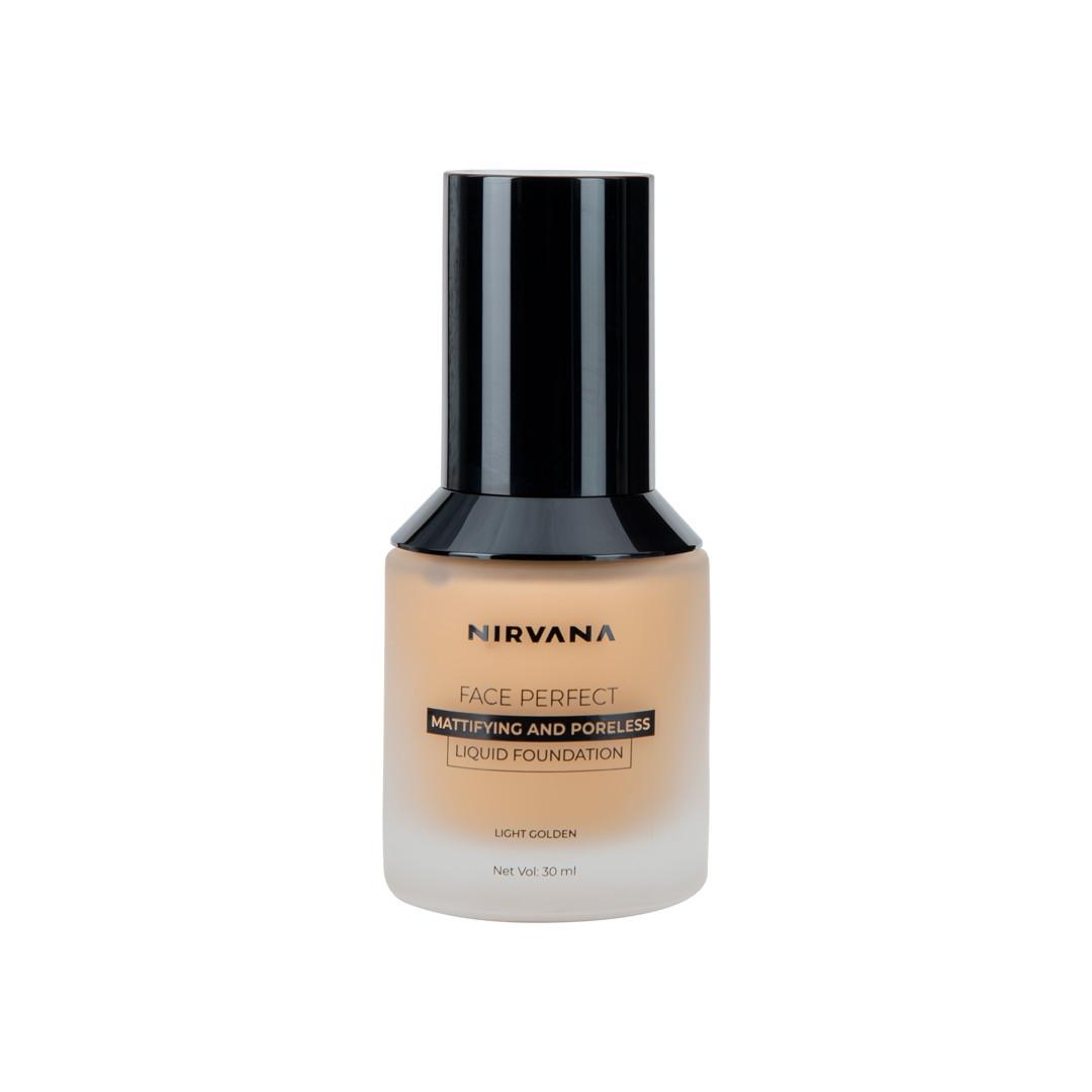 Nirvana Color Face Perfect (Matte & Por) Liquid Foundation-Light Beige 30ml - Emart Skincare Bangladesh