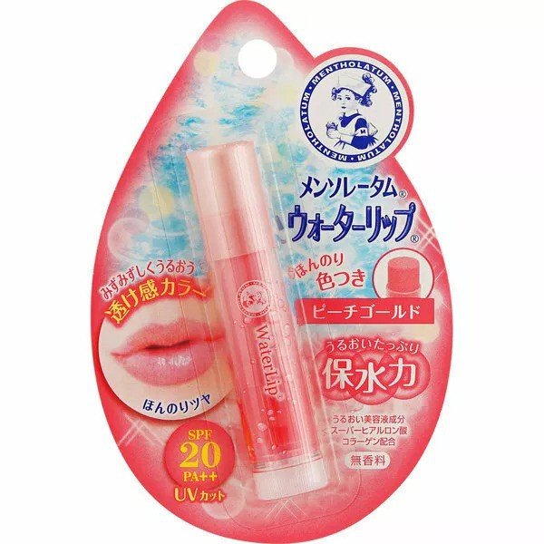 Rohto Mentholatum Water Lip Tone Up CC Peach Gold SPF 20 PA++ (4.5g) - Emart Skincare Bangladesh