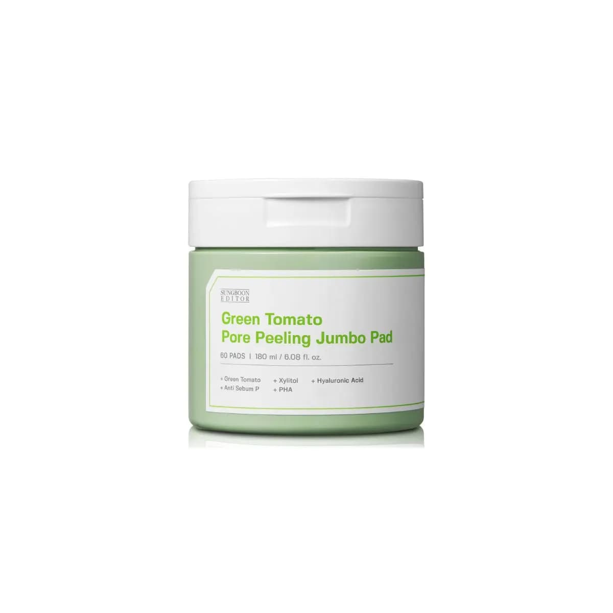 Sungboon Editor Green Tomato Pore Peeling Jumbo Pad 180ml 60ea - Emart Skincare Bangladesh