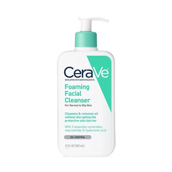 CeraVe Foaming Facial Cleanser For Normal To Oily Skin 355ml face cleanser or face wash price in Bangladesh at Emart