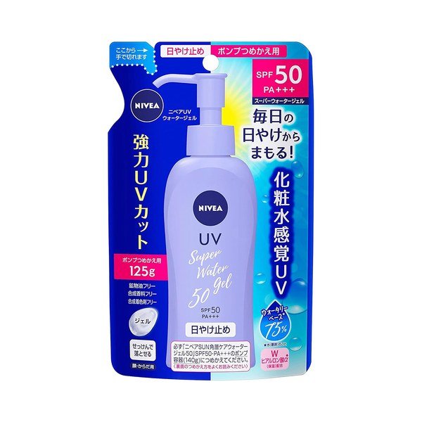 Nivea Sun Protect Super Water Gel Sunscreen SPF50 PA+++ 125g (Refill pack) - Emart Skincare Bangladesh