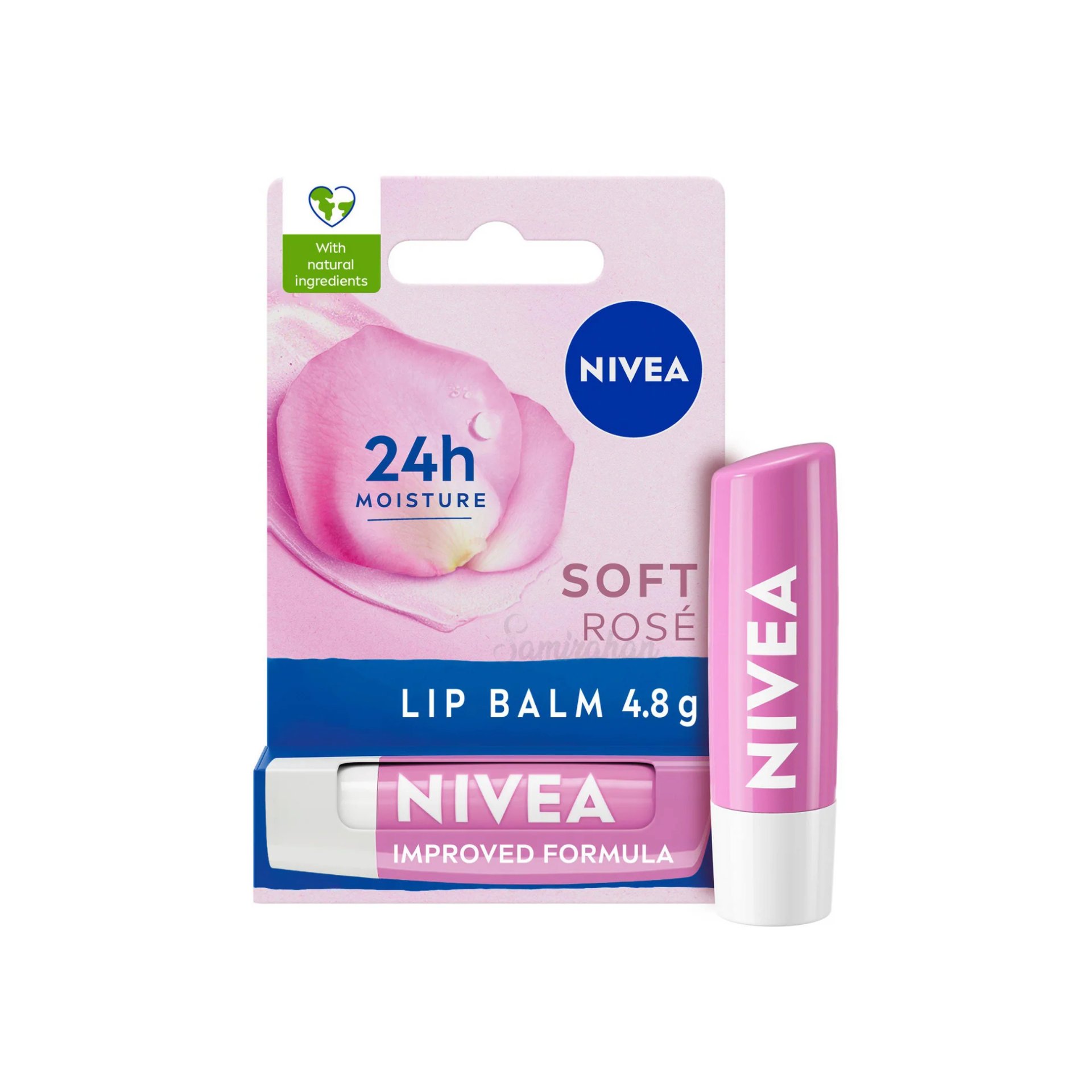 Nivea Soft Rose Lip Balm 24h Moisture (UK) 4.8g - Emart Skincare Bangladesh
