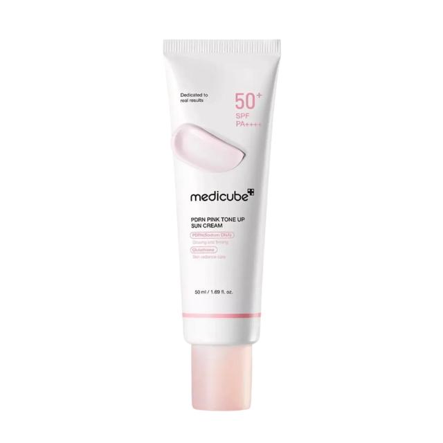 Medicube pdrn pink tone up sun cream spf50+ pa++++ 50ml