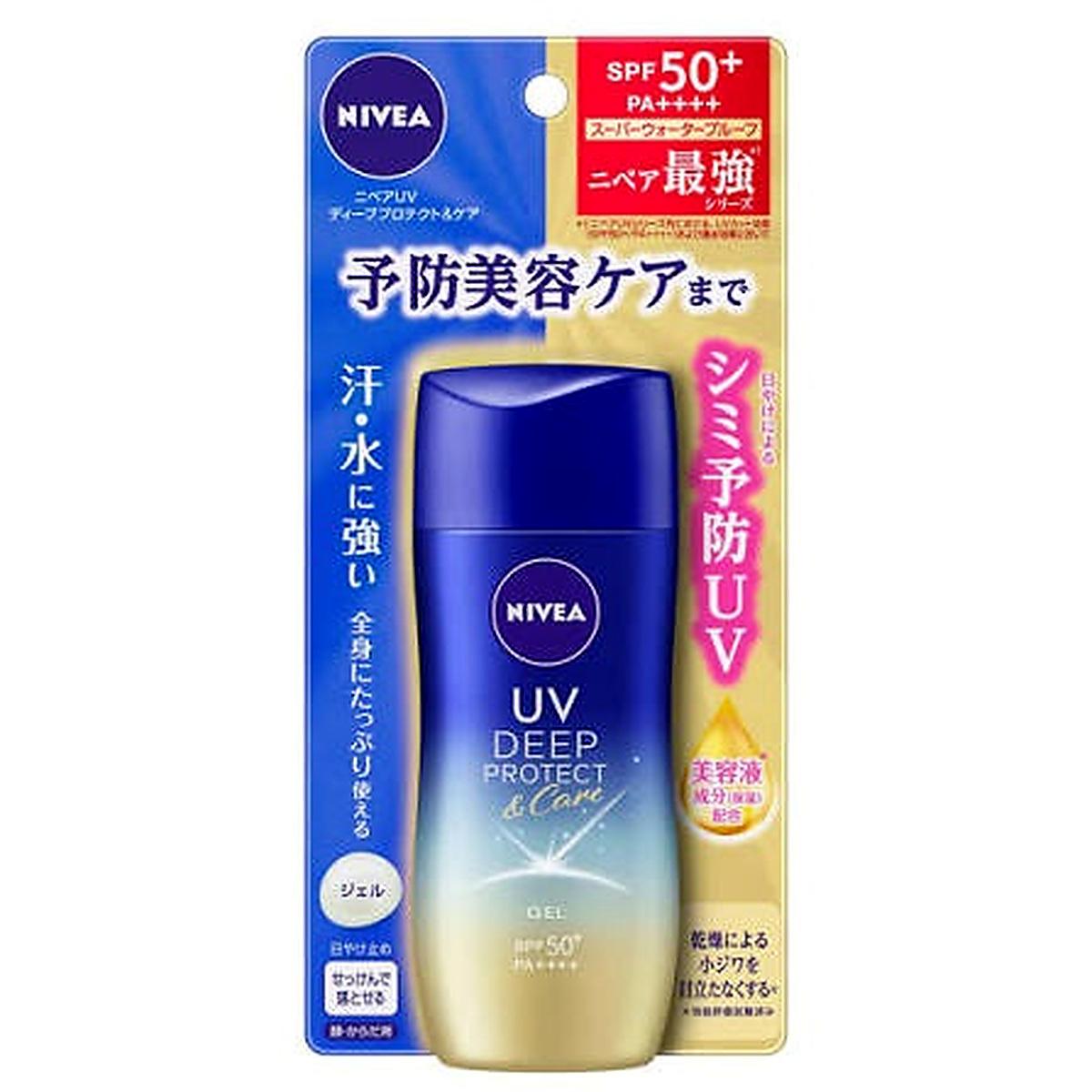 Nivea UV Deep Protect & Care Gel Sunscreen SPF50+ PA++++ 80g - Emart Skincare Bangladesh