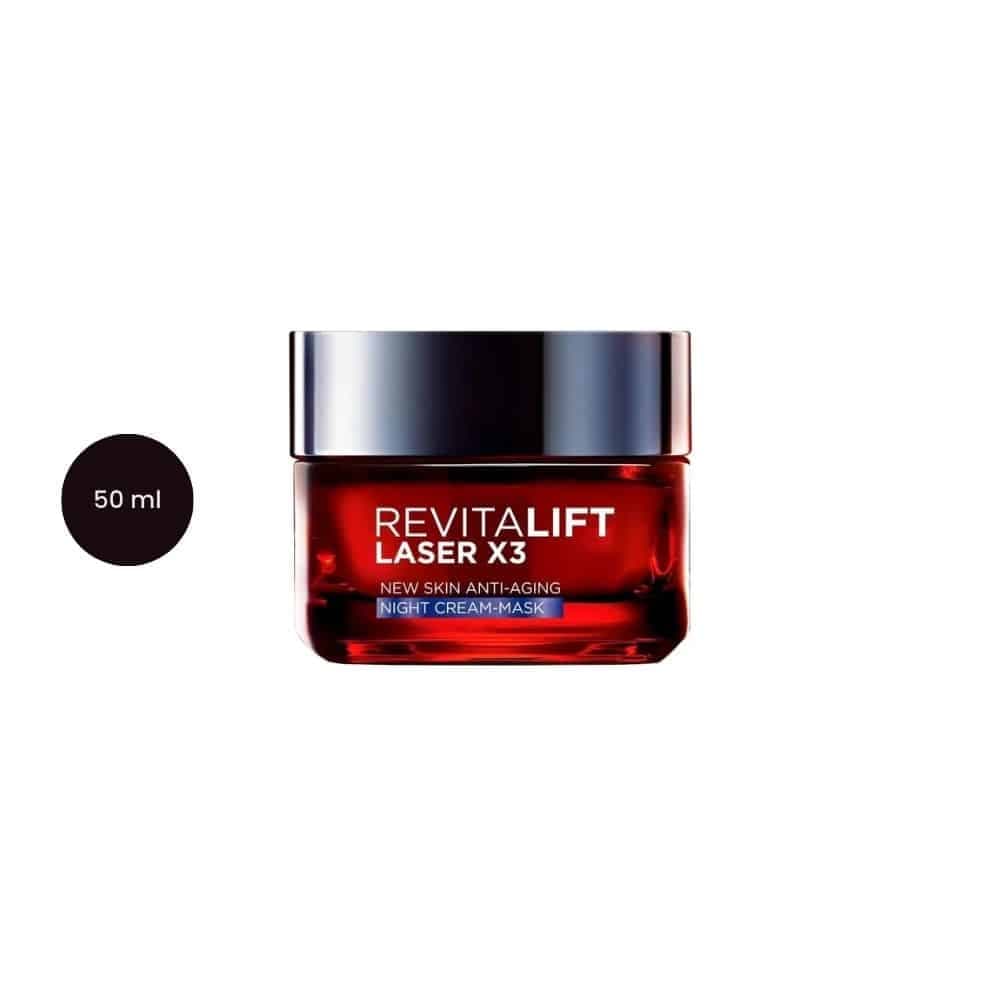 L’Oreal Paris Revitalift Laser Face Moisturiser Triple Action Anti-Ageing Night Cream 50ml - Emart Skincare Bangladesh