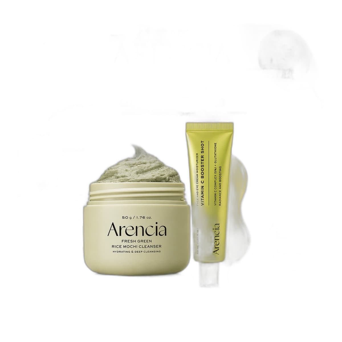 ARENCIA Rice Mochi Cleanser + Vitamin C Booster Combo - Emart Skincare Bangladesh