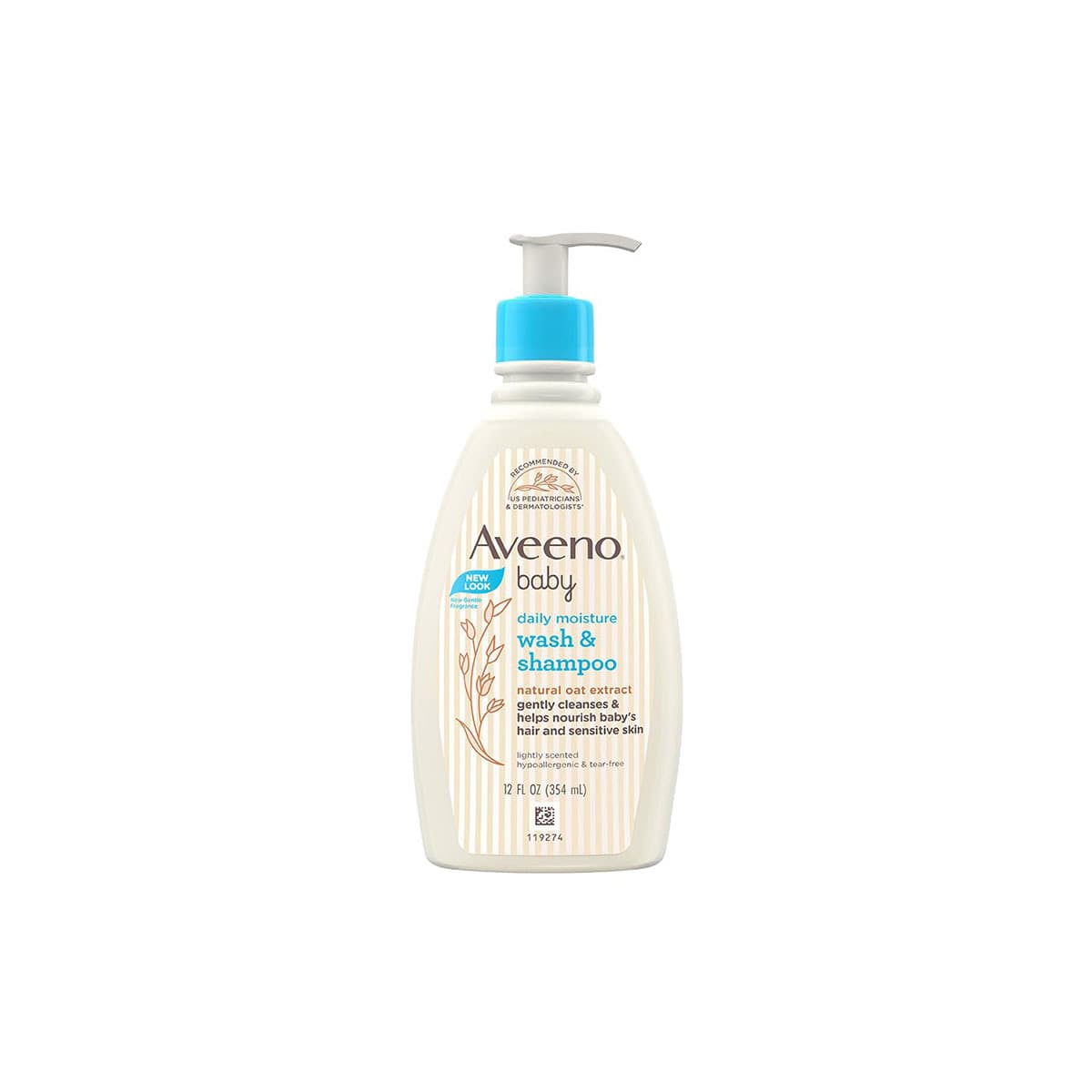 Aveeno Baby Daily Moisture Wash & Shampoo – 354ml - Emart Skincare Bangladesh
