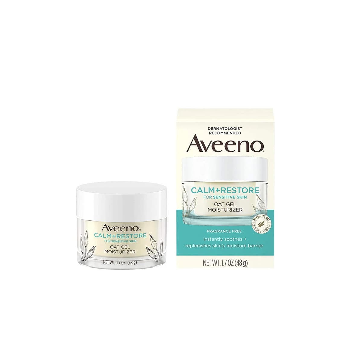 Aveeno Calm + Restore Oat Gel Face Moisturizer – 48gm - Emart Skincare Bangladesh