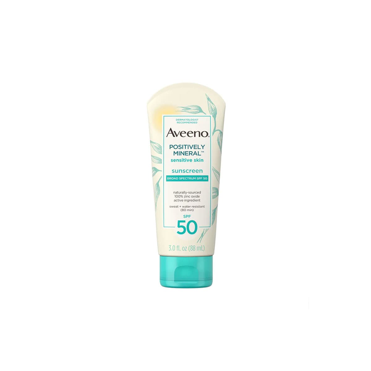 Aveeno Positively Mineral Sunscreen For Sensitive Skin SPF 50 (88ml) - Emart Skincare Bangladesh