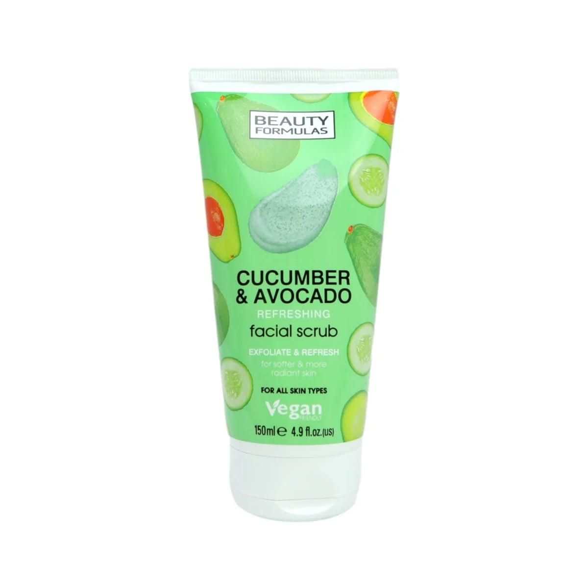 Beauty Formulas Cucumber & Avocado Facial Scrub 150ml