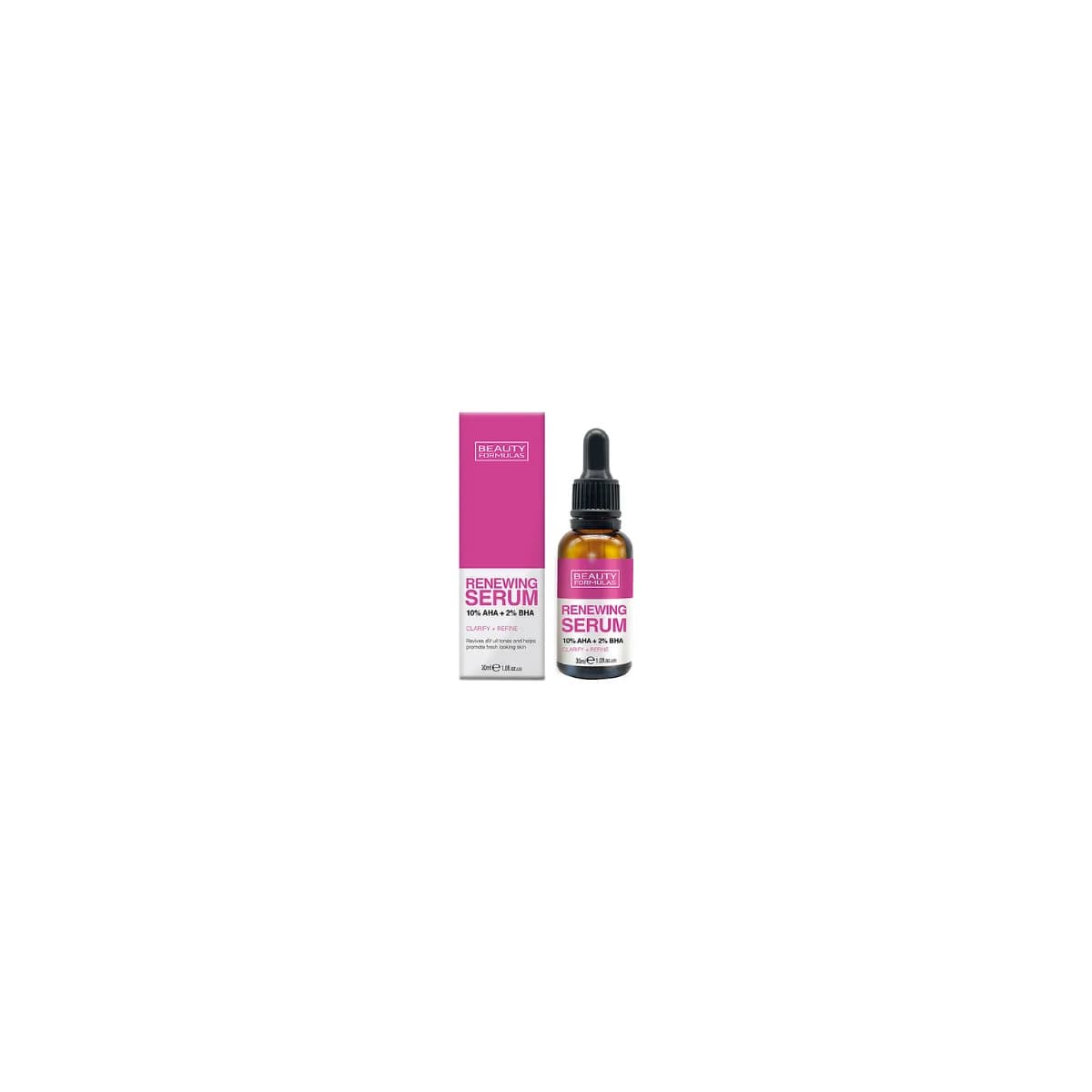 Beauty Formulas Renewing 10% AHA+2% BHA Serum 30ml - Emart Skincare Bangladesh