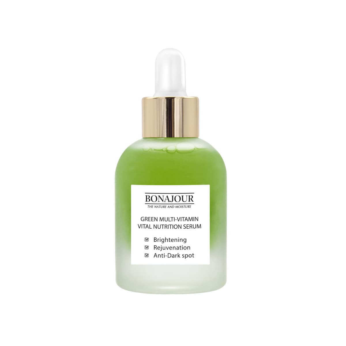 BONAJOUR GREEN MULTI-VITAMIN VITAL NUTRITION SERUM 35ML - Emart Skincare Bangladesh