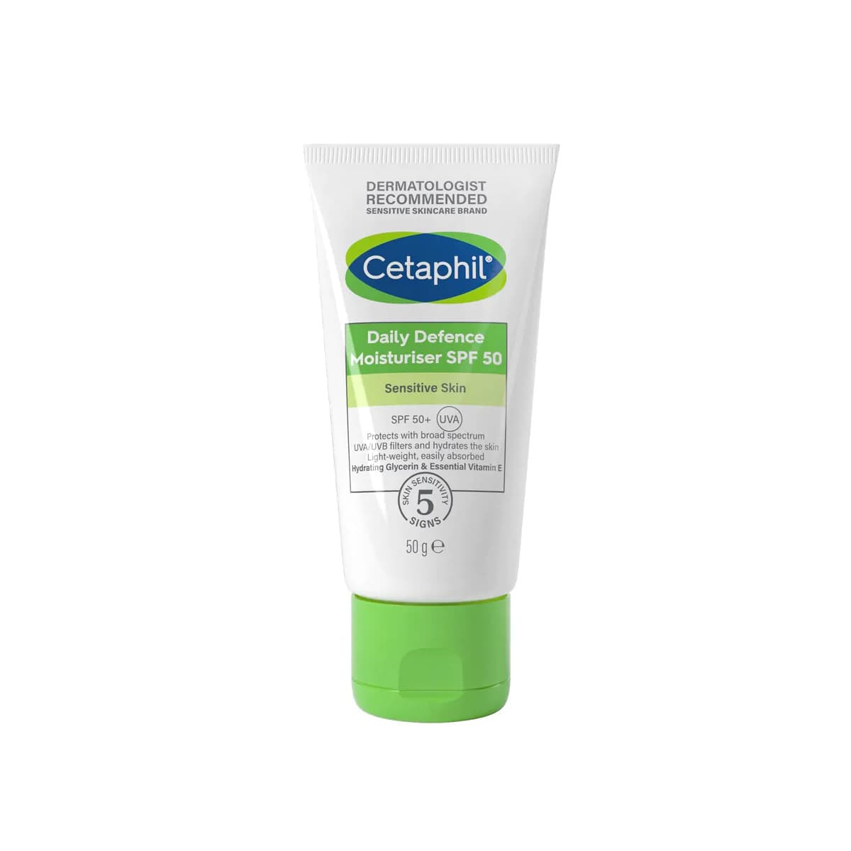 Cetaphil Daily Defence Face Moisturiser with SPF 50+ 50g - Emart Skincare Bangladesh