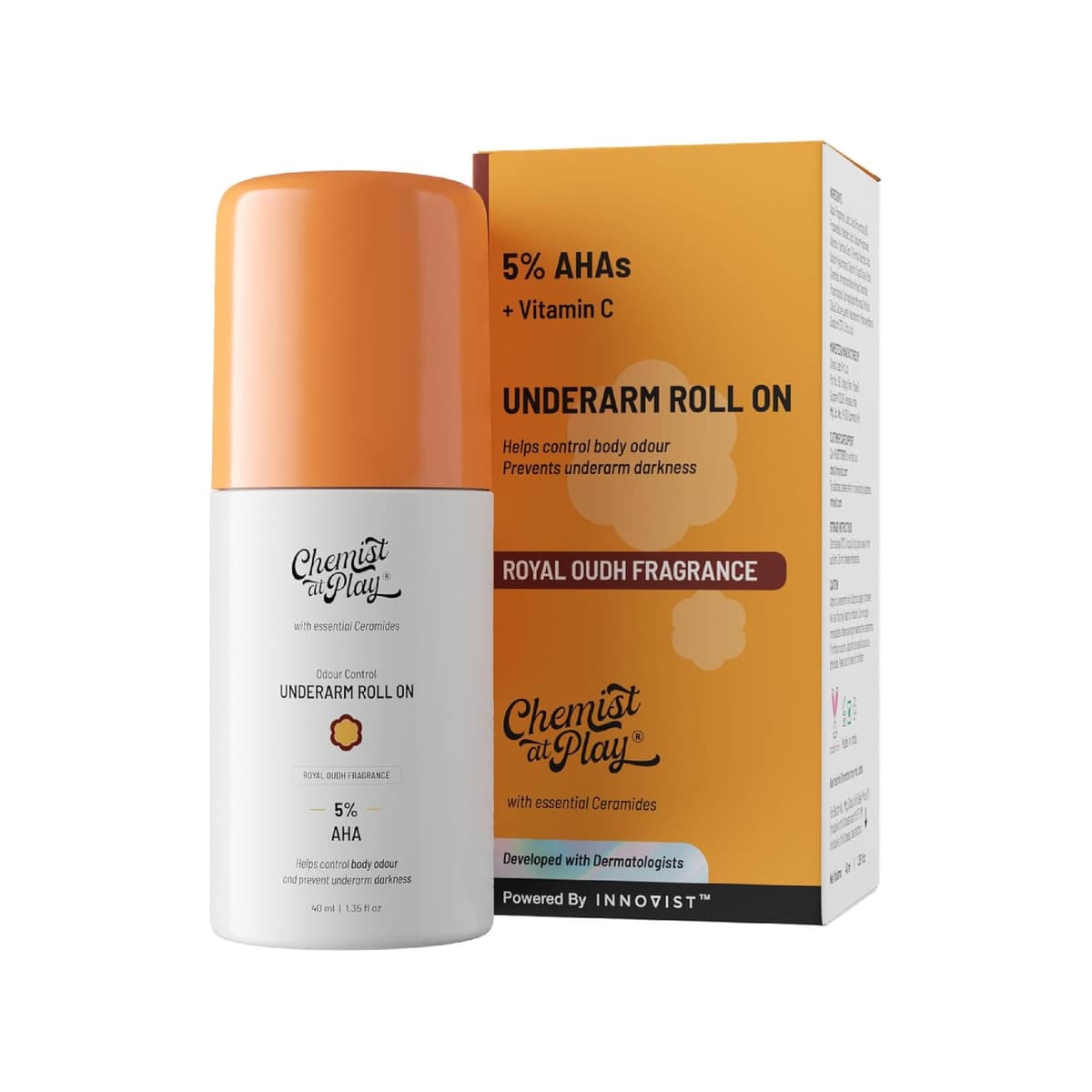 Chemist At Play Underarm Roll On- Royal Oudh 40ml - Emart Skincare Bangladesh