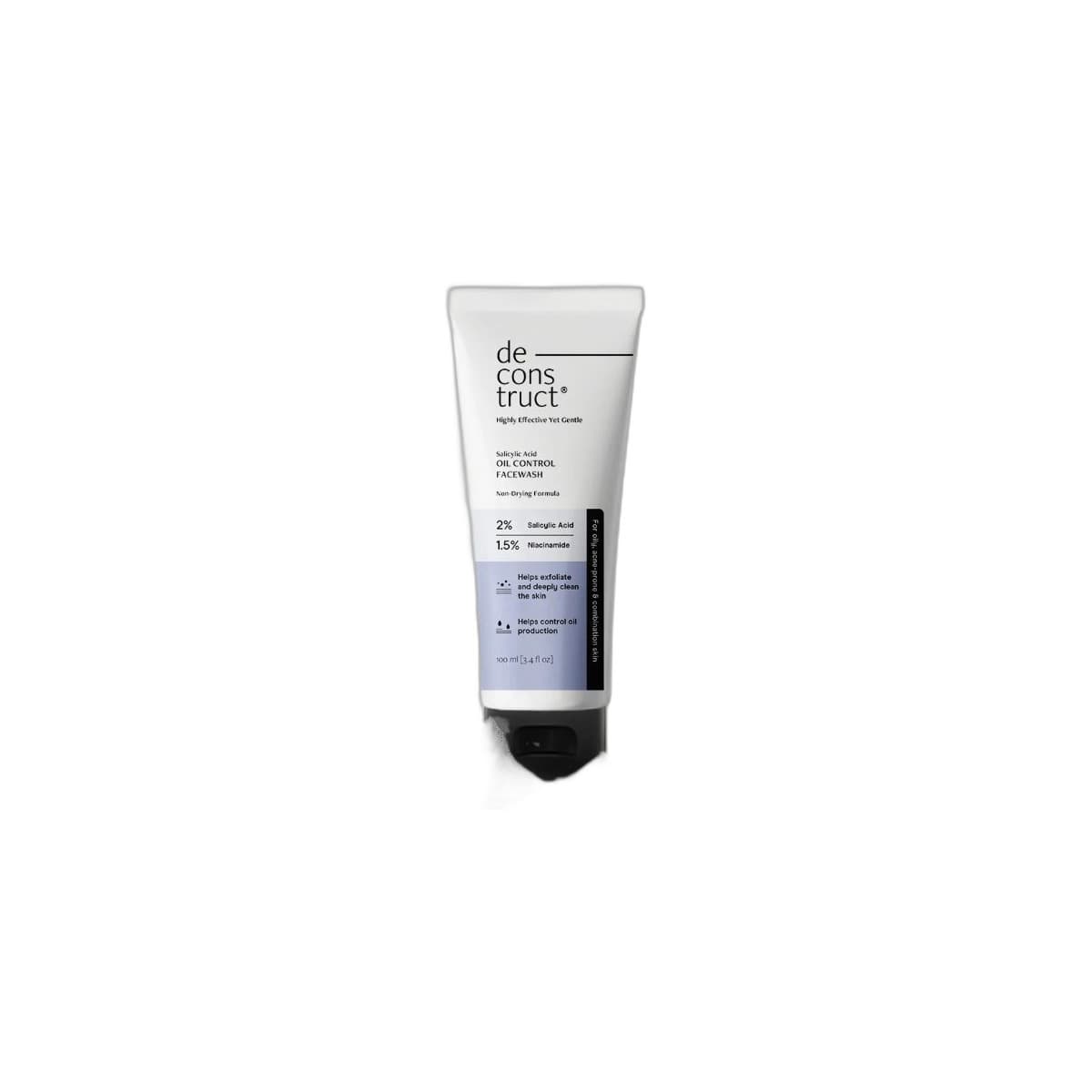 Deconstruct Salicylic Acid Oil Control Face Wash 0.5 percent Salicylic Acid plus 1 percent Niacinamide 100 ml - Emart Skincare Bangladesh