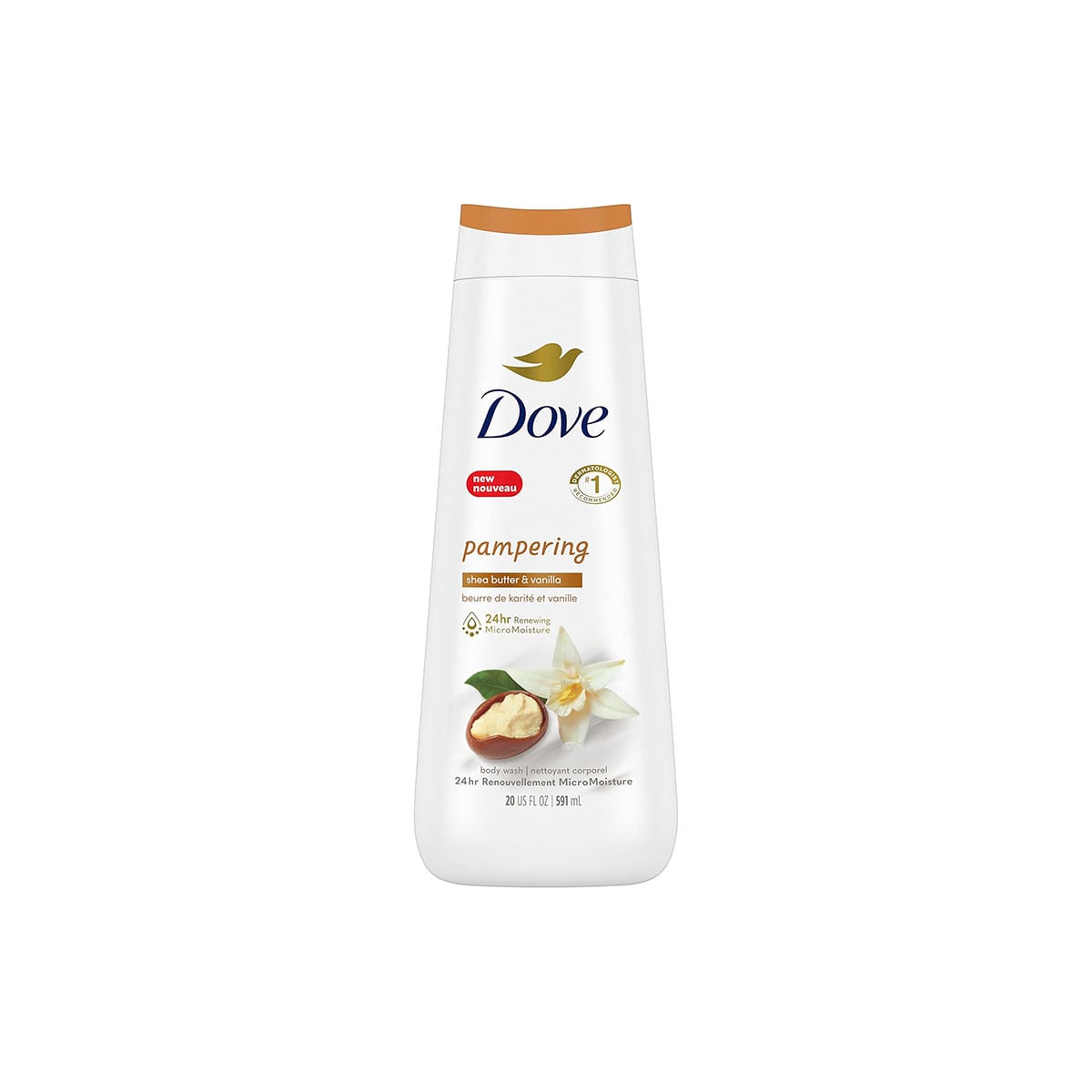 Dove Pampering Shea Butter & Vanilla 24hr Renewing Micro Moisture Body Wash – 680ml