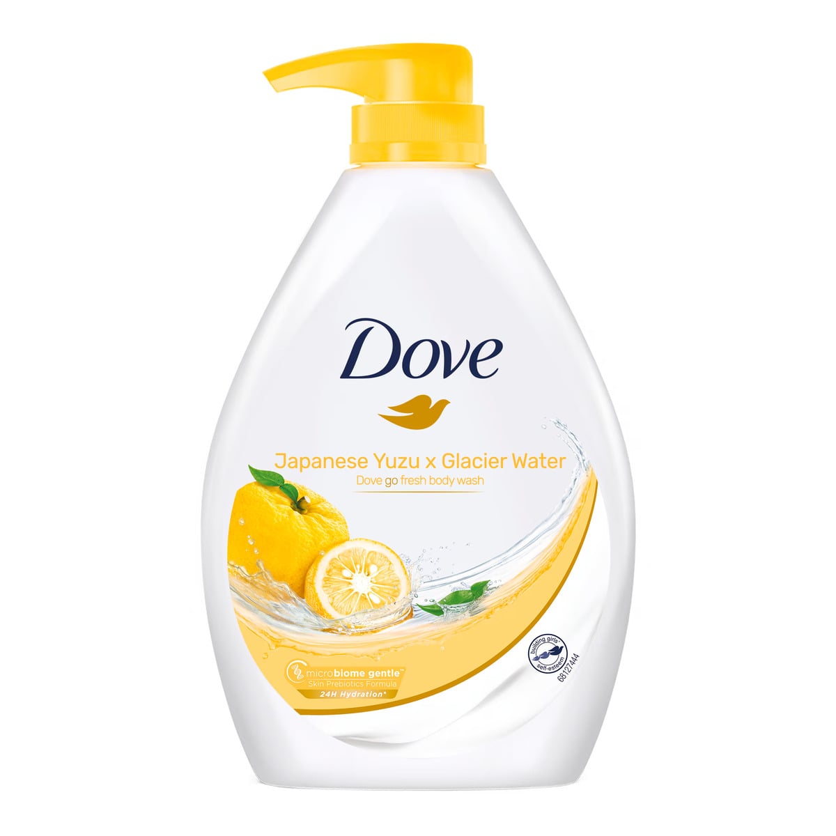 Dove Yuzu Refreshing Go Fresh Lemon Body Wash 1000ml