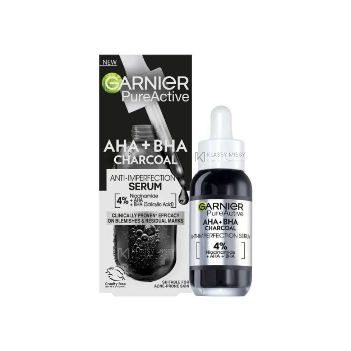 Garnier AHA BHA Charcoal Anti Blemish Serum 30ml
