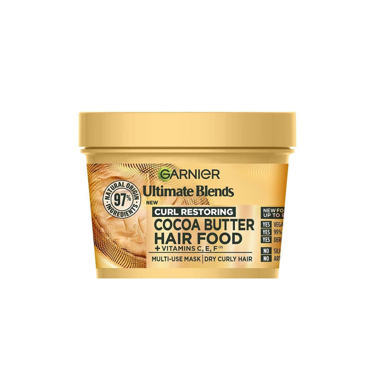 Garnier Ultimate Blends Hair Food Cocoa Butter Hair Mask – 400ml - Emart Skincare Bangladesh