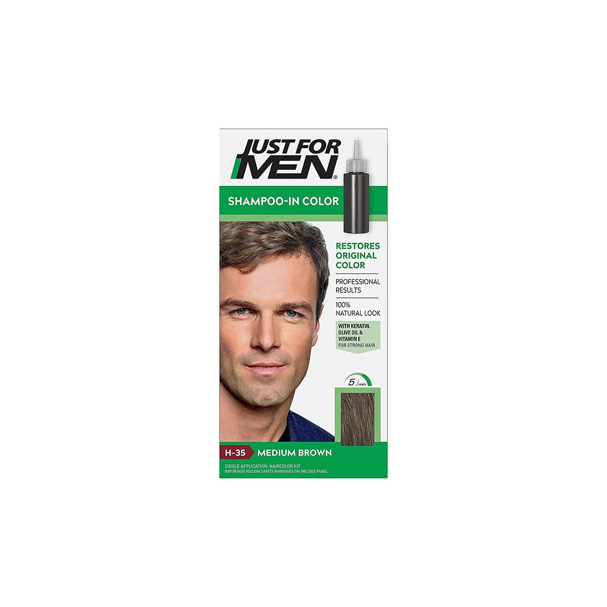 Just for Men Original Formula Hair Color H-35 Medium Brown