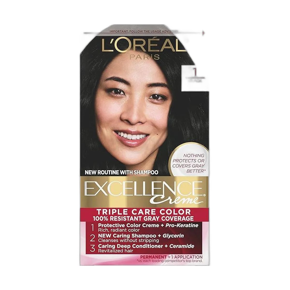Loreal Excellence Creme Hair Color 1 Black