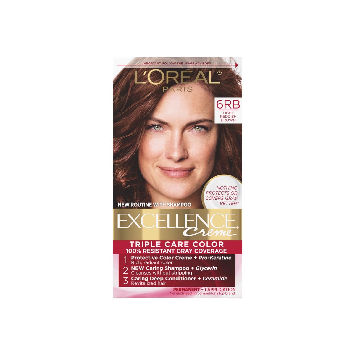 LOreal Paris Excellence Creme Permanent Hair Color 6RB