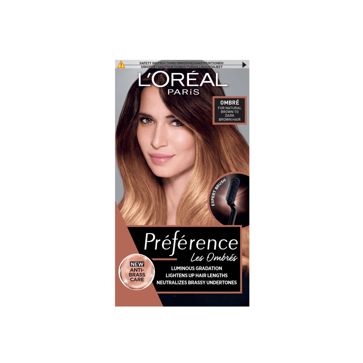 LOreal Paris Preference Ombre Hair Dye Natural Brown To Dark Brown