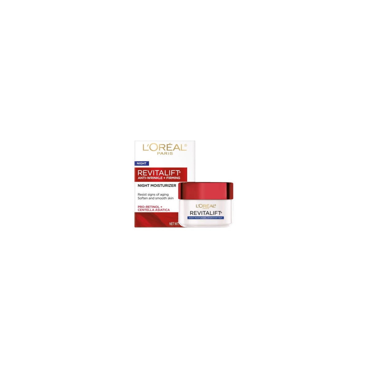 L’Oreal Paris Revitalift Anti Wrinkle+Firming with Pro Retinol+Centella Asiatica Night Cream 48g