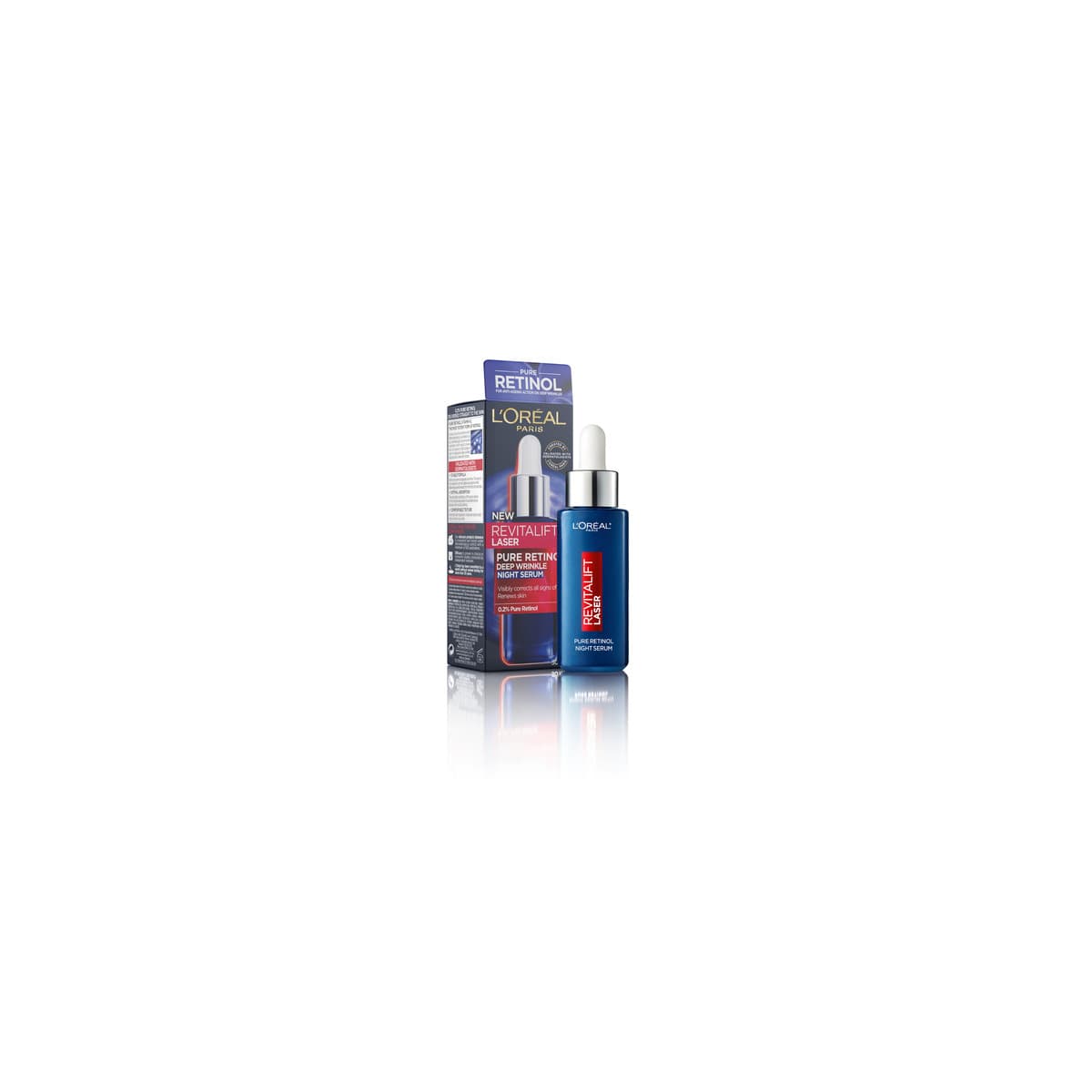 L’Oréal Paris Revitalift Laser Pure 0.2% Retinol Deep Wrinkle Night Serum 30ml - Emart Skincare Bangladesh