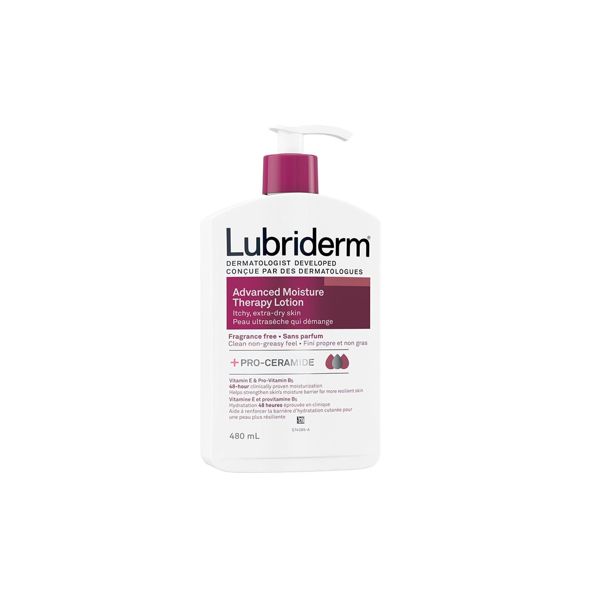 Lubriderm Advanced Therapy Lotion Fragrance Free – 480ml