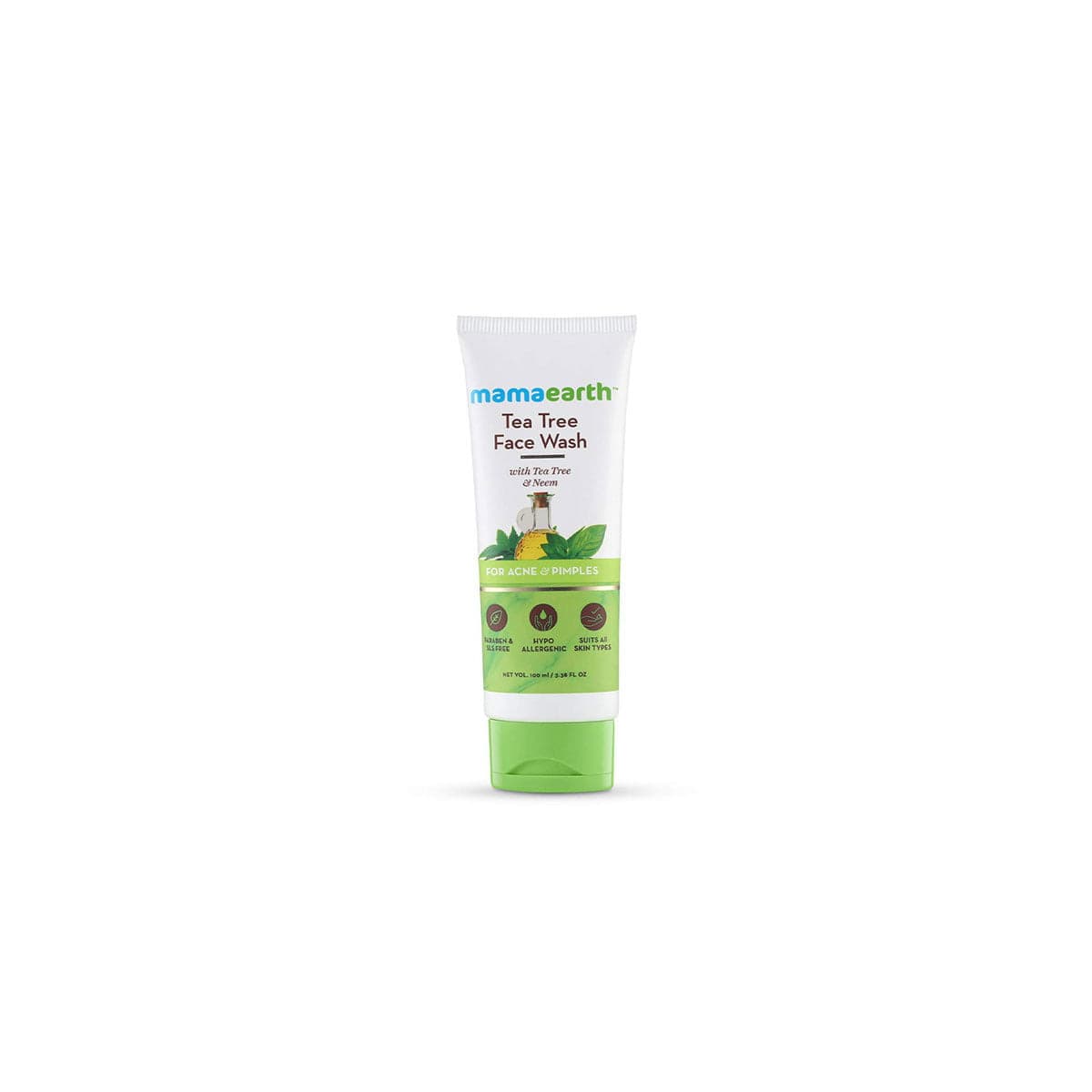 Mamaearth tea tree facewash for acne & pimples – 100ml - Emart Skincare Bangladesh