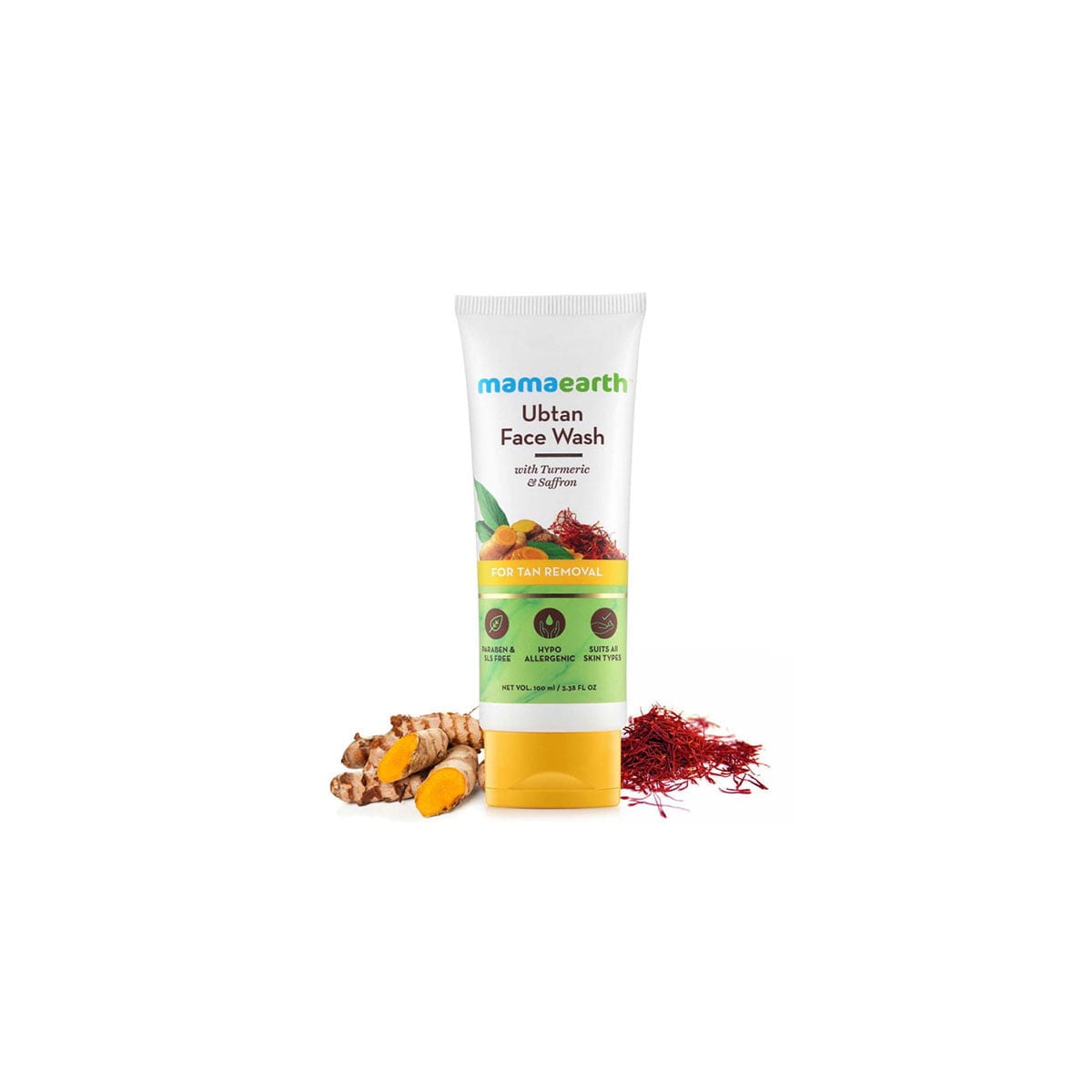 Mamaearth ubtan facewash for tan removal – 100ml