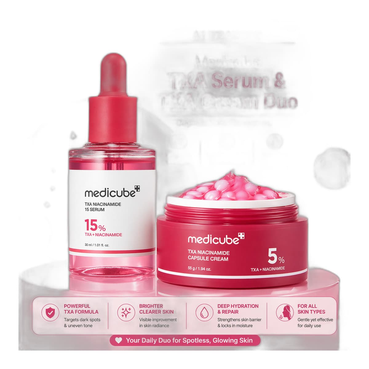 Medicube TXA Serum & TXA Cream Duo - Emart Skincare Bangladesh