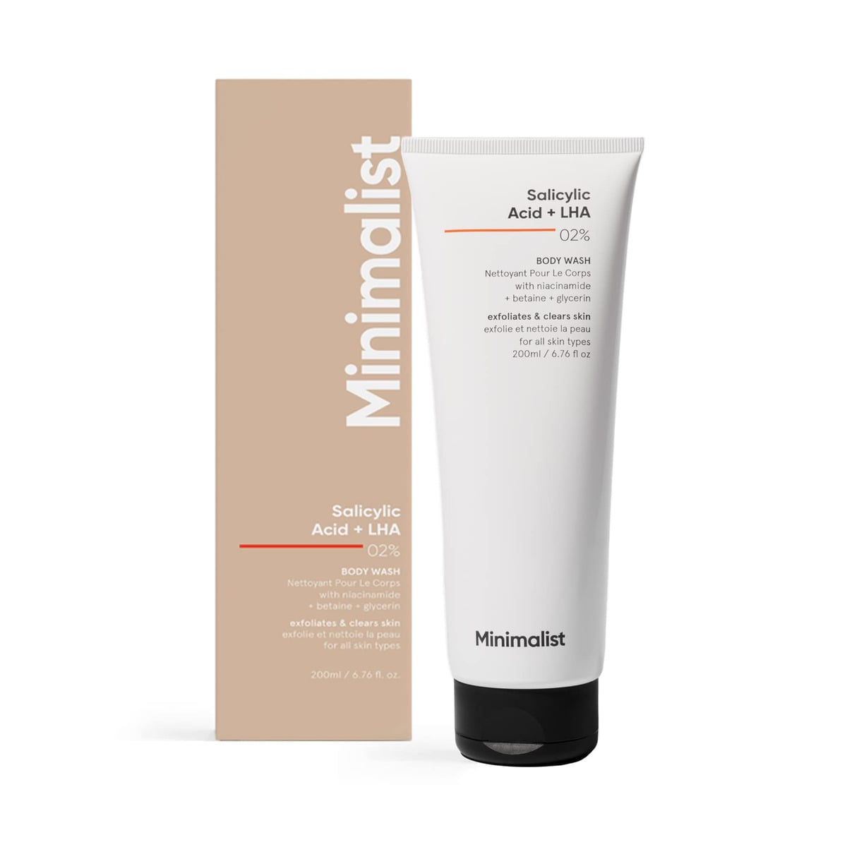 Minimalist Salicylic Acid + LHA 02% Body Wash