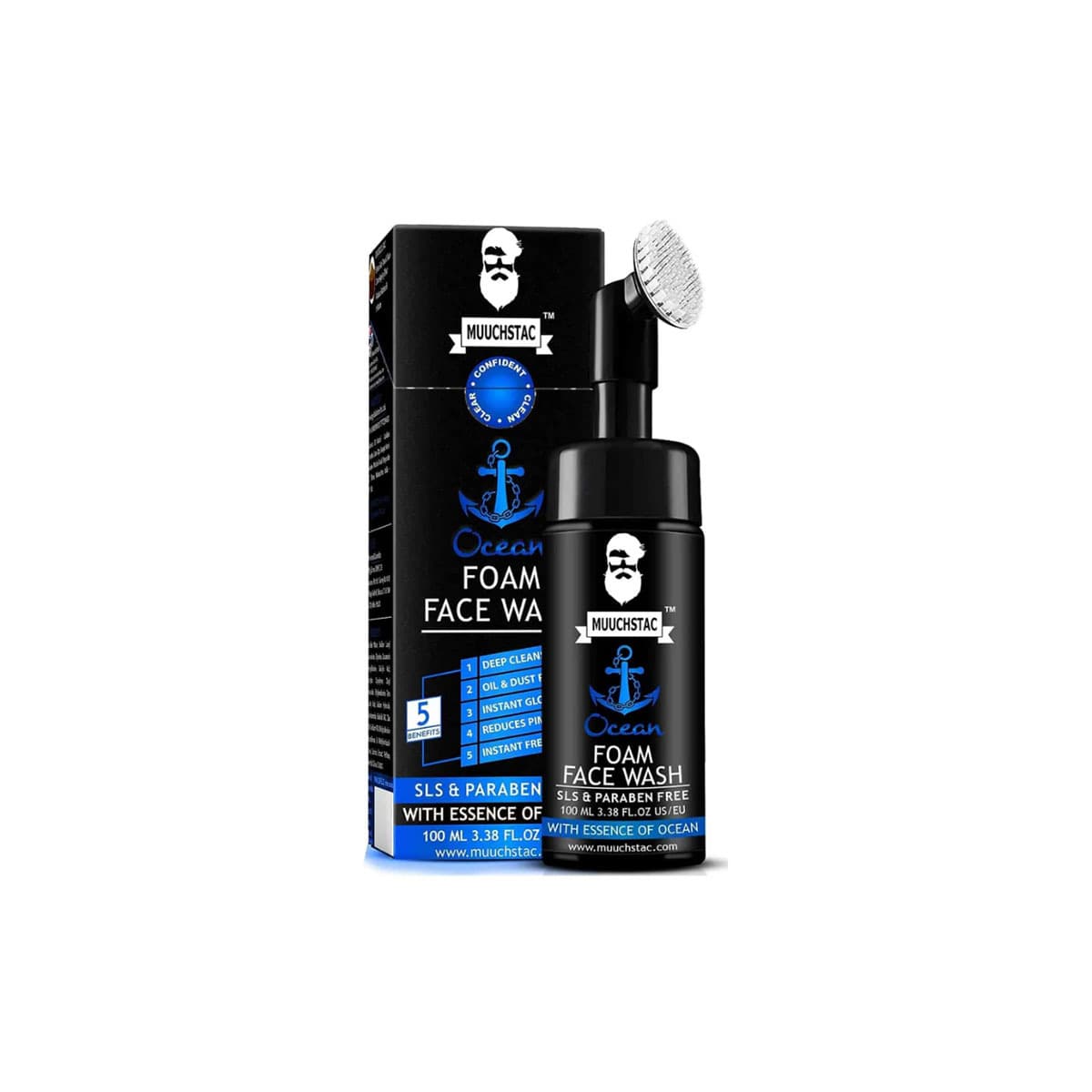 Muuchstac Ocean Foam Face Wash for Men – 100ml - Emart Skincare Bangladesh